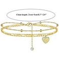 thumbnail image 1 of Tobillera De Playa Para Mujer 26 Letras Corazón Inicial Tobillera Playa Tobillera Playa Tobillera Para Mujer 26 Letras Corazón Inicial Tobillera Hecha A Mano Delicada Letra En ANGGREK  Otros, 1 of 7
