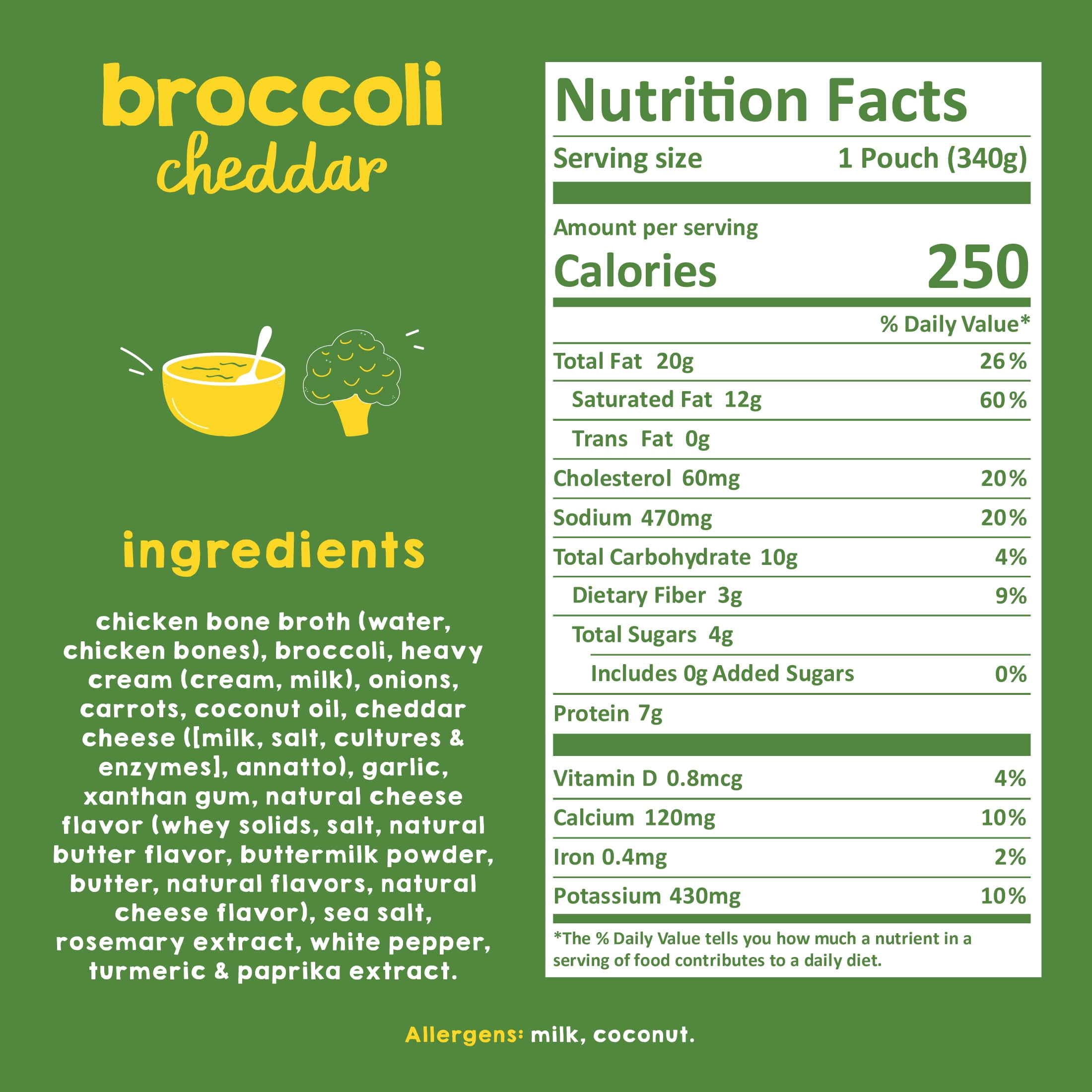 Proper Good Ready to Serve Broccoli Cheddar Soup, 12 oz, Shelf-Stable, 1 Pack