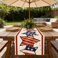 thumbnail image 6 of America Independence Day Patriotism Table Runner 4th of July Party Holiday Tablecloth Decoration 13x72 Inches Red White Blue Star, 6 of 6