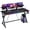 Blue, variant on RSPGAME 55" Music Sync Gaming Desk with LED Lights, Gamer Table with Cup Holder & Headphone Hook, X-Shape Home Office PC Computer Desk, Blue