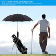 thumbnail image 3 of Support de Parapluie pour Chariot de Golf, Support de Parapluie Universel Réglable en Plastique 1 Pce Noir, 3 of 5