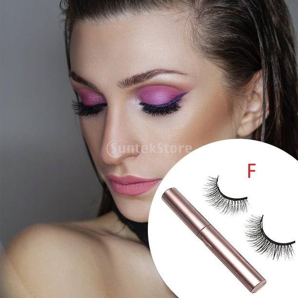 Pestañas postizas magnéticas, con de extensión de delineador de ojos, de duración natural para el maquillaje, exterior exterior exterior natural dramático de F Salvador Dali pestañas