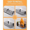 thumbnail image 6 of INCLY 30PCS Slatwall Accessories Set, Includes 4 Pack Ventilated Metal Wire Slatwall Baskets and 26PCS Multisized Heavy Duty Slatwall Hooks for Garage Rooms Shops Storage Organizing Display, 6 of 7
