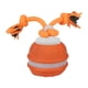thumbnail image 2 of Pelota de entrenamiento para perros con cuerda, juguete recargable para gatos y perros, pelota interactiva para viajes. Naranja, 2 of 9