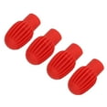 thumbnail image 4 of Embout Muet de Batterie, Protection de Remplacement Embouts en Silicone 4Pcs Pratique pour Instruments en Bois Noir, Orange, Gris, Rouge, 4 of 8