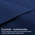 thumbnail image 3 of NTBAY 2 Pack Microfiber Standard Pillow Shams, Ultra Soft and Breathable Oxford Pillowcases with Envelope Closure, 20" x 26", Navy Blue, 3 of 5