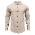 thumbnail image 3 of lcziwo Sale of The Day Prime Today Men's Corduroy Shirts Long Sleeve Button Down Shirt Jacket Solid Casual Textured Work Tops Outdoor Lightweight Blouses with Pocket, 3 of 8