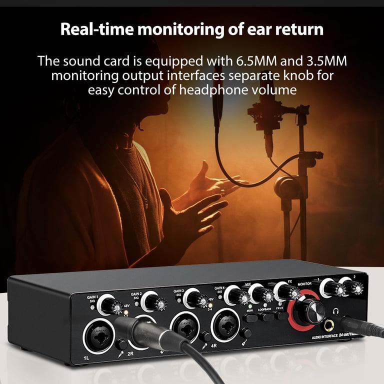 Sound card,Sound 24 Bit/192khz Driver Free Audio 4 Channels Sound
