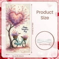 thumbnail image 2 of Heart-shaped Love Banner Puppy Pattern Heart Display Red Pink Rose Decor Romantic Backdrop for Valentine's Day Wedding Pet Party, 2 of 8