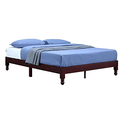Bikahom 12 H Solid Wood Full Bed Frame, How To Convert A Queen Bed Frame King