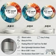 thumbnail image 4 of Designart "Citrus Soda Blend" Soda Rund Mirror For Wall Decor - Large Orange Round Print Mirror - Round Traditional Mirror - Wall Mounted Round Large Mirror - 29" x 29", 4 of 6