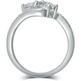 thumbnail image 2 of Arista 1/6 Ct Diamond White Composite Two-Stone Women's Ring in Sterling Silver (I-J, I2-I3), 2 of 5