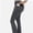 Dark gray, variant on High Waisted Seamless Flare Leg Bootcut Yoga Pants for Women with Pockets Athletic Casual Use