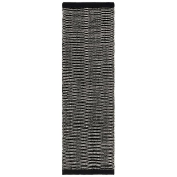 SAFAVIEH Vermont Zarif Distressed Dotted Runner Rug, Black, 2'3" x 9'
