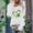 White, variant on QHWAUAKFBN T Shirts For Women Loose Fit St Patricks Day Irish Shirt Apparel Green Printed Long Sleeves Tunic Tshirts