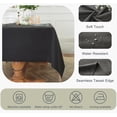 thumbnail image 4 of Table Cloth Rectangle Table 60×84 Inch,Waterproof Tablecloth Wrinkle Free Spill Proof Machine Washable Fabric Linen Table Cloth Table Cover for Dining/Parties/Picnic/Events/Banquets,Black, 4 of 6