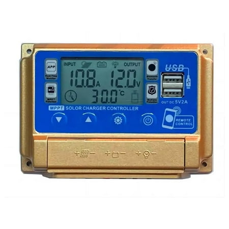 

30-60A MPPT Solar Charge Controller 12V/24V/36V/48V Bluetooth Built-in BOX .AU K3J2