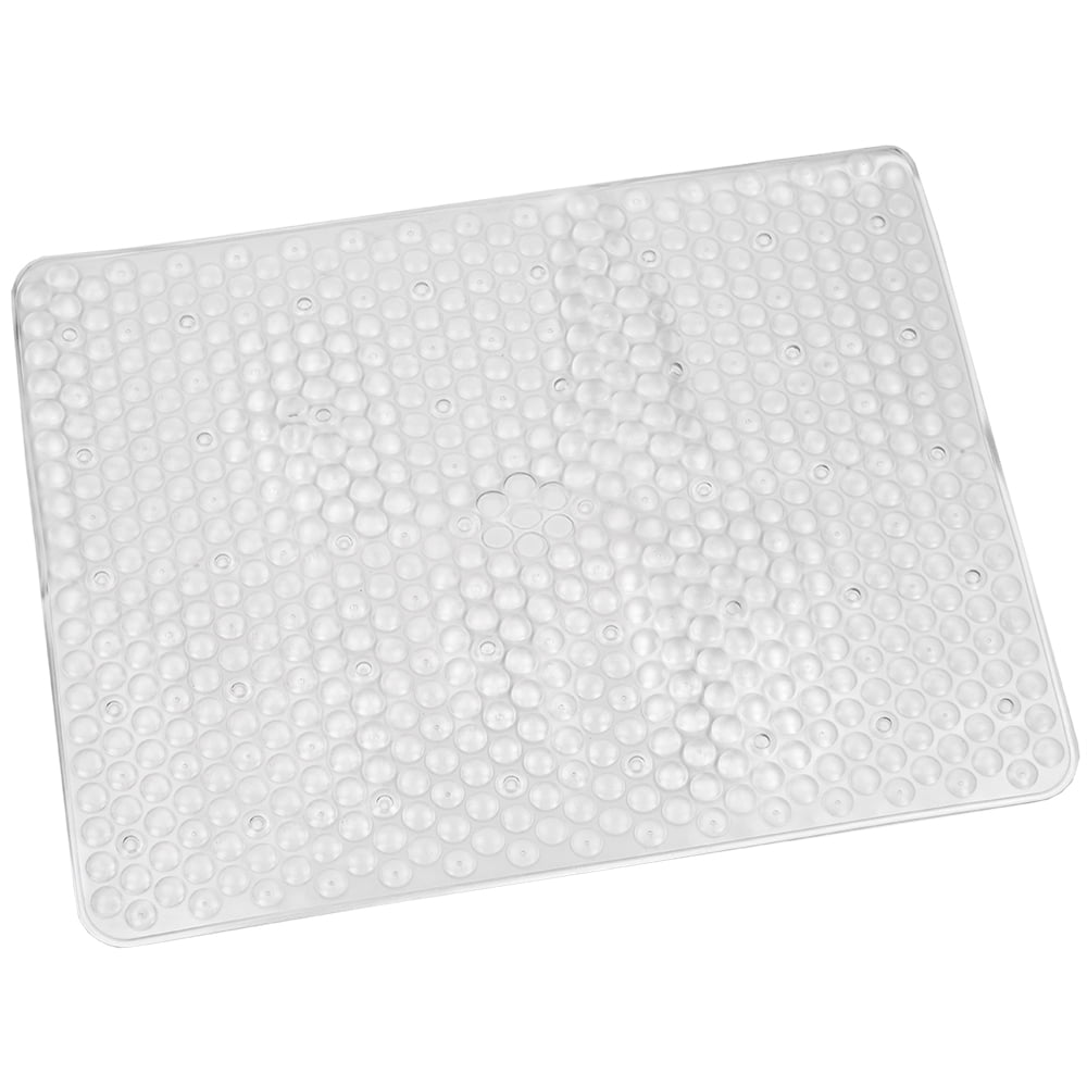 Home Basics Bubble Bathroom Rubber Sink Mat, Clear