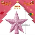 thumbnail image 2 of 3 Pcs Mini Christmas Tree Topper Small Star Christmas Treetop Ornaments for Mini Tree Holiday Decorative Star for Xmas Home Decor, 2 of 6