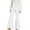 White, variant on Slacks for Women Fashion Trousers Solid Button Sweatpants with Pockets High Waist Sporty Gym Pants Dress Pants Women Purple XXL