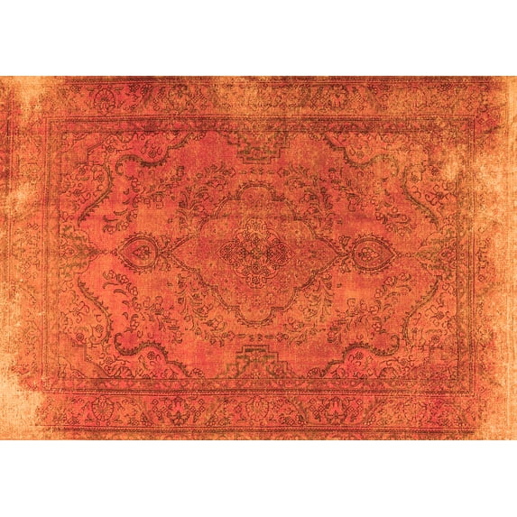 Ahgly Company Indoor Rectangle Persian Orange Traditional Area Rugs, 2' x 4'