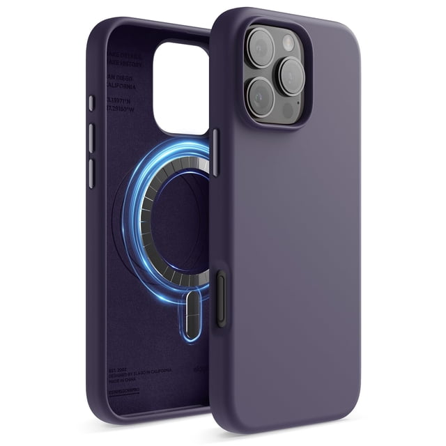 Funda de silicona magnética Elago para iPhone 16 Pro Max de 6.9 pulgadas