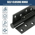 thumbnail image 3 of LOLIPPYY 1Jgo Bisagras Para Muebles Y Puertas De Inoxidable Negras Con Alta Resistencia, 3 of 8