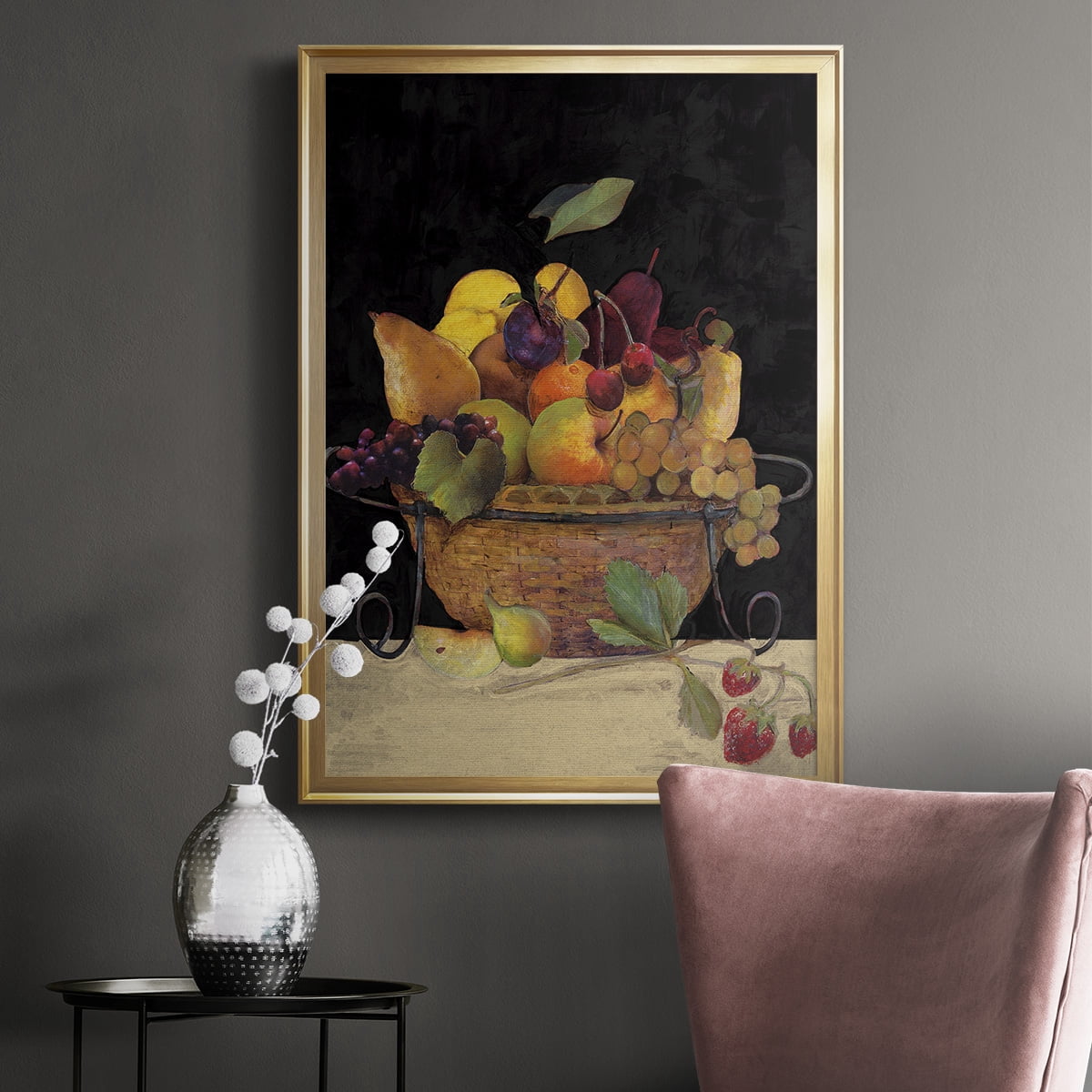 Fruit Basket II Revisit Premium Framed Print - Ready to Hang