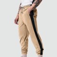 thumbnail image 2 of SDNall Mens Pants Men Color-Matching Pockets Corset Pull Rope Fashion Casual Comfort Pants, 2 of 9