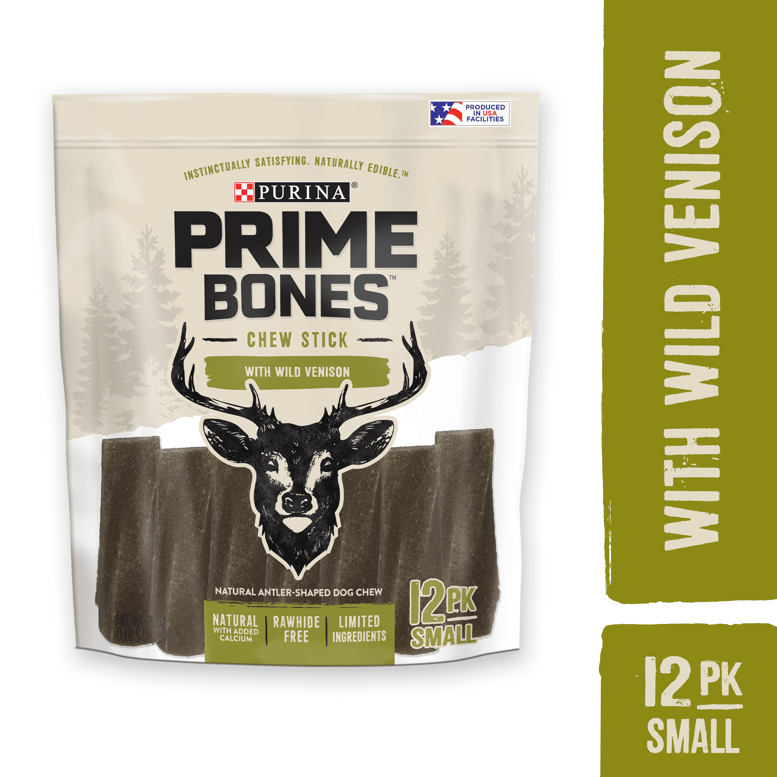 Purina Prime Bones Limited Ingredient Small Dog Treats, Chew Stick With