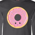 thumbnail image 4 of Inktastic Light Pink Donut Long Sleeve T-Shirt, 4 of 5