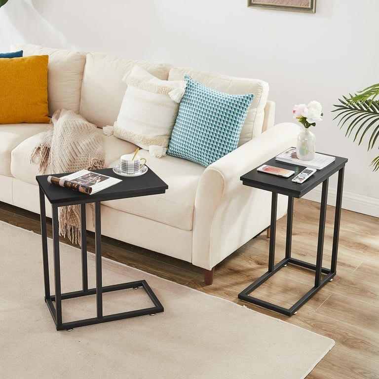 Small c shaped side table deals