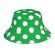 thumbnail image 1 of Fotbe Green And White Polka Dot Sombrero Tipo Pescador con Estampado – Sombrero de Sol de Algodón de Moda para Playa, Golf, Pesca, 1 of 6