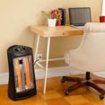 thumbnail image 4 of Comfort Zone CZQTV007 1500W Electric Quartz Infrared Radiant Tower Heater, Black, 4 of 6