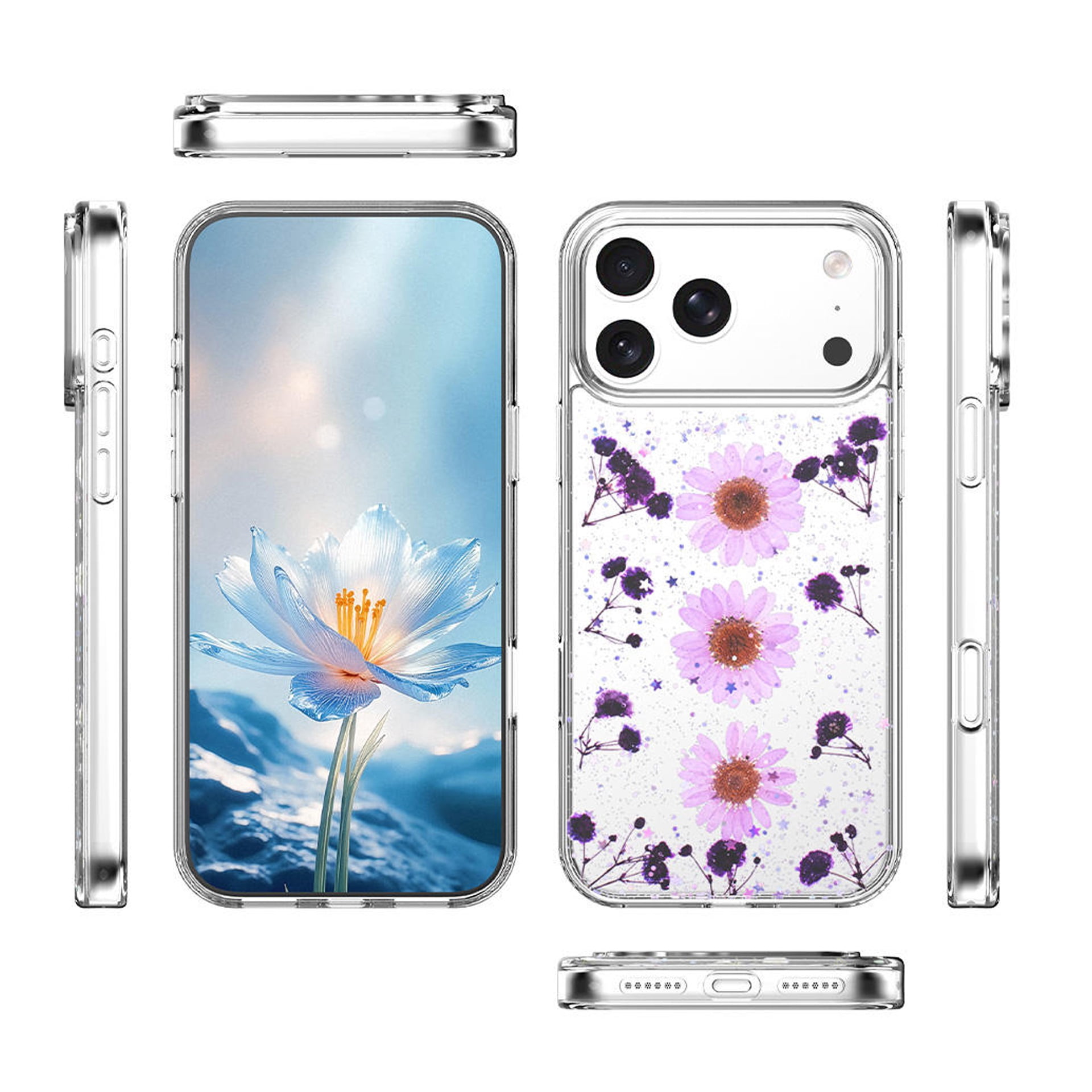Timeless Blossom Design Case for iPhone 17 Pro Max - Pink Daisy