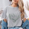 thumbnail image 4 of Jollimate Mountain Heart T-Shirt, Outdoor Nature Landscape Graphic Tee, Women's Shirt, 4 of 6