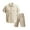 Light Yellow*, variant on RUTAYY Men's Outfits Solid Color Short Sleeve Turndown Collar Tee Shorts with Pocket Everyday Wear Outdoor Activities Comfortable Relaxed Holiday Clothing Sets