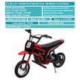 thumbnail image 3 of TROPOW 24 Volt Ride On Toys for Boys,Electric Dirt Bike for Kids - 350W Ride On Motorcycle, Ages 5+, Up to 14.29 MPH, 2-Speed Modes, Max Weight 135 Lbs, Red2#, 3 of 9