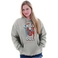 thumbnail image 3 of Officially Icee Logo Chill Out Hoodie Sweatshirt Women Men Brisco Brands S, 3 of 6