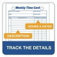 thumbnail image 4 of Weekly Employee Time Cards, One Side, 4.25 X 6.75, 100/pack | Bundle of 2 Packs, 4 of 5