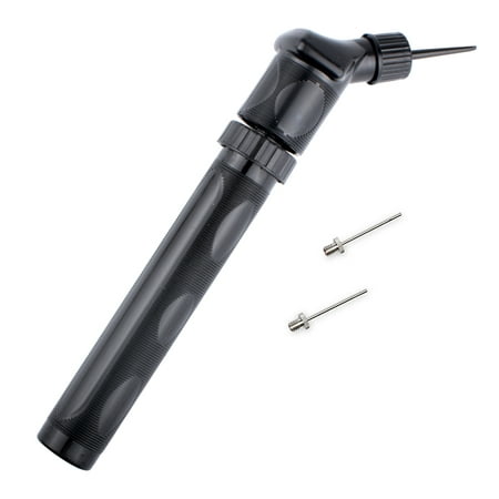 Dual Needle - Small Dual Action Ball Pump - Air Pump for Inflatables with Needle for Basketball, Volleyball, Soccer, Football, and Sport Ball Inflation - 2 Extra Inflating Needles