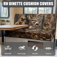 thumbnail image 4 of Uorisanigo RV Cushion Covers, Soft Camo Hunting Deer Camper Cushions Cover Dinette for RV Campers Car Couch, Replacement Sofa Camper Cushion Cover(1 Backrest & 1 Bench Covers), 4 of 7