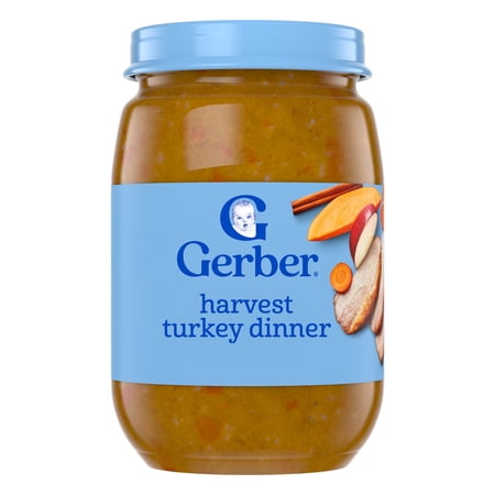 Gerber 3rd Foods Mealtime for Baby Baby Food, Harvest Turkey Dinner, 6 oz Jar