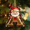 thumbnail image 1 of Rapeiae 26 Letters Christmas Tree Decoration Pendant Christmas Tree Ornaments Personalized Christmas Ornaments Christmas Decoration Xmas Tree Hanging Decor, 1 of 4