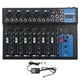 thumbnail image 4 of Mezclador de sonido de 7 canales, conexión inalámbrica Bluetooth, consola de tablero de sonido Digital para escenario de estudio, transmisión en vivo, enchufe estadounidense de 110V, 4 of 10