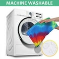 thumbnail image 6 of Colorful Rainbow Tie Dye Spiral Pattern Square Tablecloth,Waterproof Square Table Cover,Wipeable Spillproof Washable Table Cover for Home Kitchen Party Decor 42"X42"(107x107cm), 6 of 6