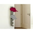 thumbnail image 3 of CHOK Wall Mounted Gray Wood Hat Rack  6 Slot Baseball Caps Collection Wall Hanging Display Organizer, 3 of 7