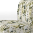 thumbnail image 4 of Designart "Dreaming In Green Botanical Beauty" Green Patchwork Upholstered Accent Chair - Vintage Arm Chair For Living Room, 4 of 7
