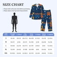thumbnail image 4 of Salouo Funny Steam Train Print Button-Front Long Sleeve Pajama Set for Men, Soft 2Pjs Men's Long Sleeve Sleepwear-Medium, 4 of 7