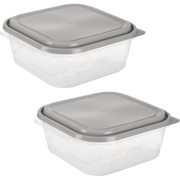 EveryWare Square Storage Container, 2 Pack,